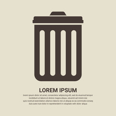 Bin icon - Vector