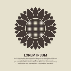 Sunflower icon - Vector