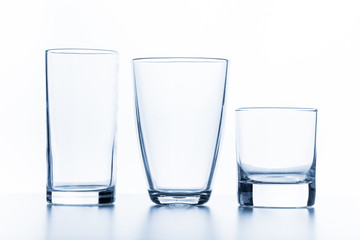 Elegant glass isolated on a white background