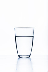 glass of water isolated on white