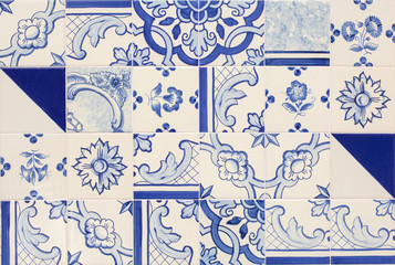 Blue Tiles. Blue tiles put down at random give a middle eastern design atmosphere which would make...