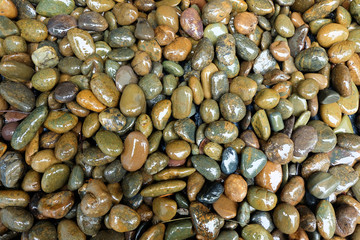 Stone or pebbles for decorations background texture.