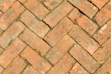 Brick footpath
