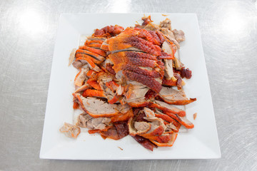 sliced of roast duck