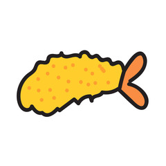 tempura,Hand drawn icons