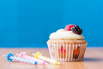 Birthday homemade cupcake