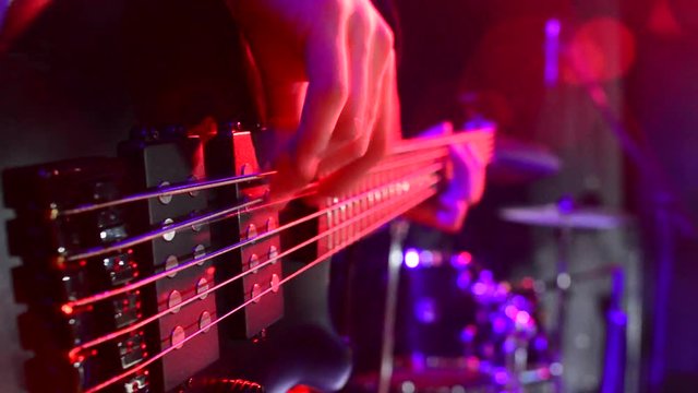 Bass guitar concert