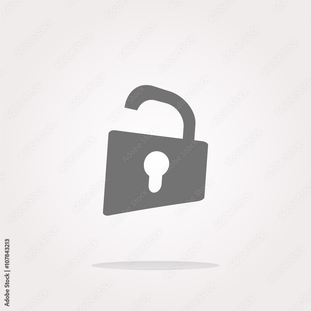 Poster padlock icon vector. padlock icon picture. padlock icon image. padlock icon graphic. padlock icon ar