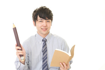 笑顔の男性教師
