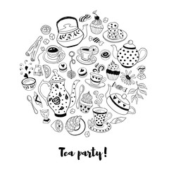 Tea party illustration