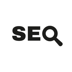 The SEO icon. WWW and browser, development symbol. UI. Web. Logo. Sign. Flat design. App.