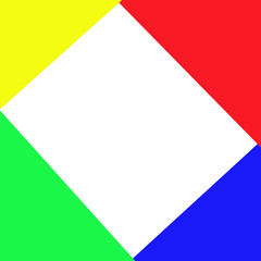 геометрические фигуры разноцветные треугольники на белом фоне