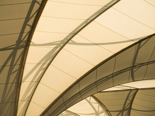 fabric tensile roof structure