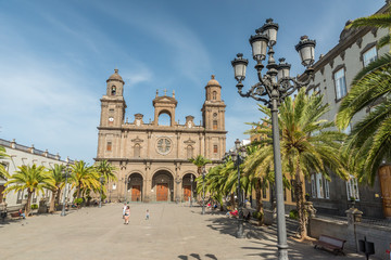 Fototapeta premium Historical and beautiful citiy Las Palmas de Gran Canaria