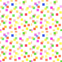 геометрические фигуры разноцветные квадраты  на белом фоне