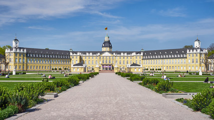 Schloss Karlsruhe - obrazy, fototapety, plakaty
