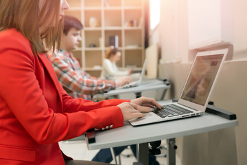 People working on Computers in open Space Office