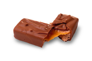the broken chocolate bar