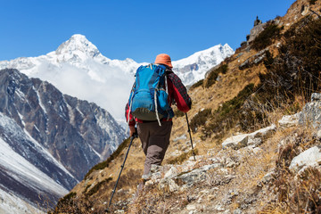 Fototapeta premium Hike in Himalayas