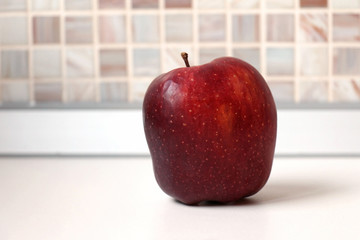 Red apple fruit
