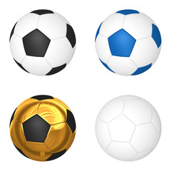 3d soccer ball. 3d illustration