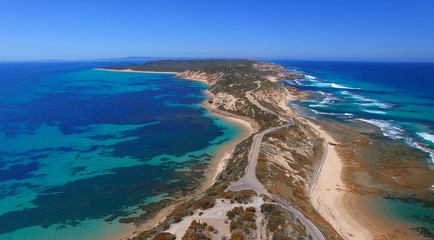 Fort Nepean road as seen from helicopter, Australia