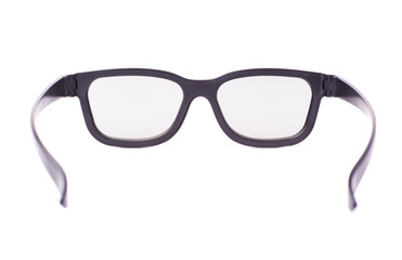 Glasses isolated over the white background