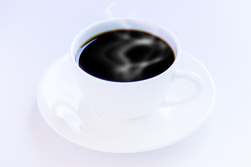 Coffee cup isolated on white background.