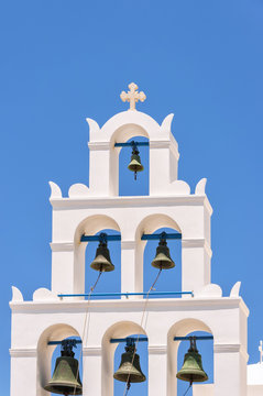 Santorini Oia Multi Bell Tower