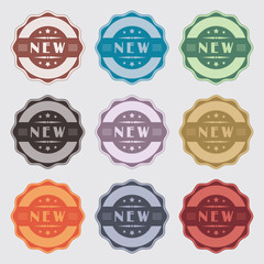 Badges vintage et rétro pour nouveauté