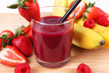 Roter Smoothie