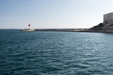 Lighthouse on a Cartagena, Spain