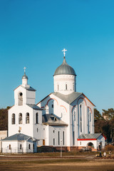 Fototapeta na wymiar St. Alexander Nevsky Church in Gomel, Belarus. Spring Season