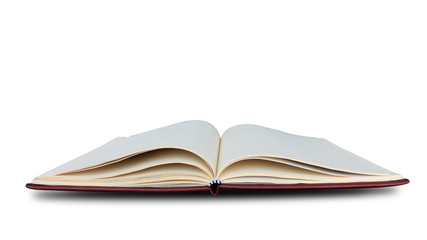 open book isolated on white background