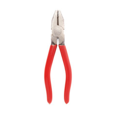Pliers hand tool isolated over white background