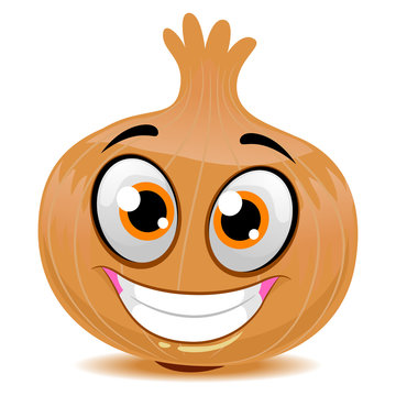 Vector Illustration of Onion Mascot
