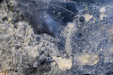 Bizarre ice patterns.