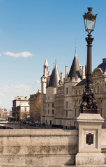 Fototapeta na wymiar The Conciergerie castle, Paris, France.