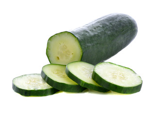 Cucumber on white back ground