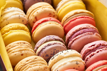 French delicious dessert macaroons