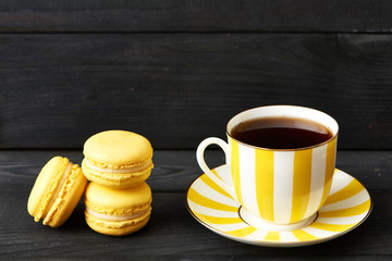 French delicious dessert macaroons