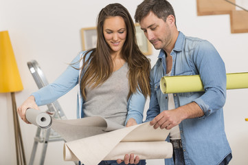 Young couple ready to reform house