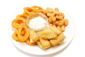 Platter of Deep Fried Snacks