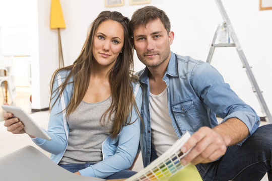 Young couple ready to reform house