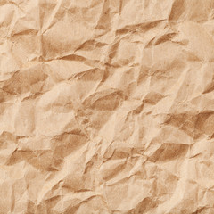 Obraz premium square background from brown crumpled paper