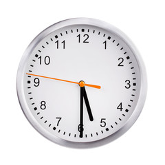 Half past five o'clock