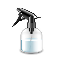 Barber spray bottle isolated on white vector