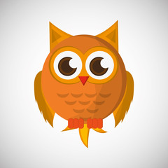 Vector illustration of an Owl, graphic design