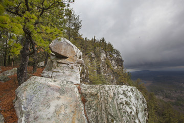 A view of storm clouds from Monument Mountain in Great Barrington, Massachusetts.