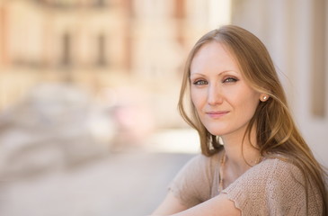 Beuatiful young woman portrait